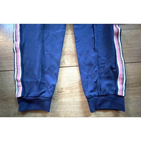 Trina Turk Women's Rainbow Stripe Activewear Sweatpants Jogger Pants Blue SZ LRG - Picture 5 of 6